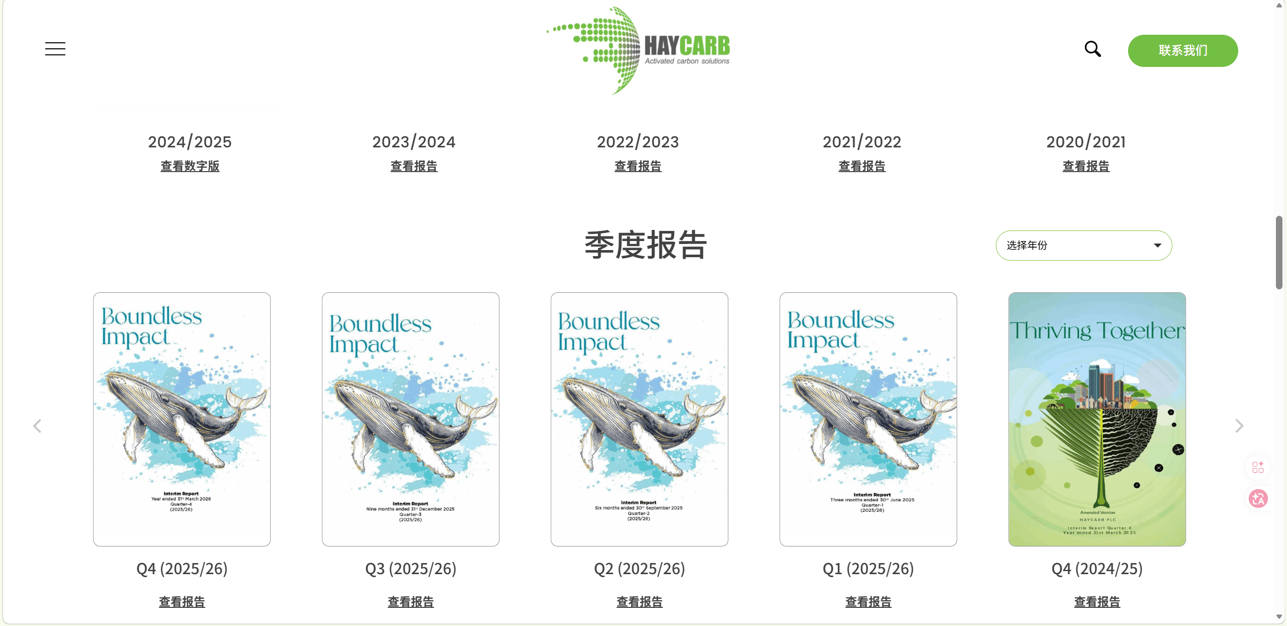 Haycarb 细节展示