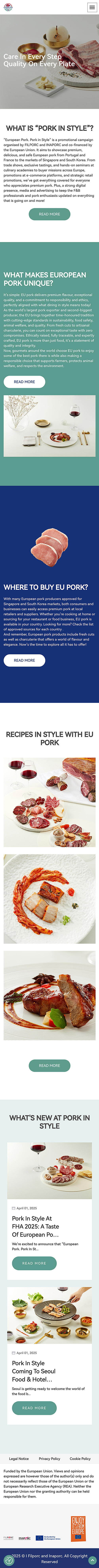European Pork官网 手机端预览图